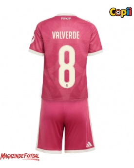 Real Madrid Federico Valverde #8 Echipament de Fotbal Replică 2026-27 Copii Treilea (+ Șorturi)